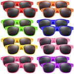 Morcheiong 16 Pack Kids Sunglasses Neon Colors Sunglasses，Sunglasses Party Favors Goody Bag Fillers Fun Gift for Birthday Party Beach Pool Party