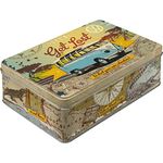 Nostalgic-Art 30701 - Volkswagen - VW Bulli - Let's Get Lost, Storage Tin Box Flat