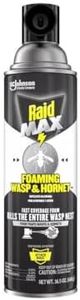 Raid Max Foaming Wasp & Hornet Killer, Fast Coverage Foam, Bug Killer Kills The Entire Nest, 16.5 oz