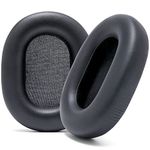 WC Wicked Cushions Extra Thick Earpads for Sony WH-1000XM5 - Soft PU Leather Cushions, Luxurious Noise Isolating Memory Foam, Added Thickness | Black