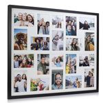 8/9/10/12/16/20 Photos Large Multi Picture Frame Collage Aperture Decor Memories-20 Aperture-Black