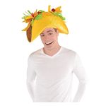 Amscan Awesome Taco Hat Accessories, Yellow