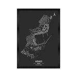 CodersParadise Monaco - F1 Maps Wall Poster Frames | Aesthetic A4 Poster Frames For Home, Living Room, Bedroom and Office | Wall Frames Artworks | Hanging Theme Posters