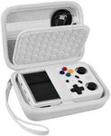 PAIYULE Travel Case Compatible with RG353V/ RG35XX/ RG353VS Retro Handheld Game Console, Handheld Emulator Storage Holder Organizer, Android Game Console Carrying Bag (Box Only) (White)