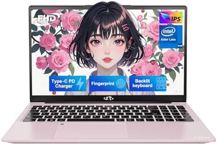 NIMO 15.6" IPS FHD-Laptop, Intel Pentium Quad Core N100 8GB RAM 256GB SSD (Beat i3-1115G4, Up to 3.4GHz) Computer with Backlit Keyboard Fingerprint Type-C Charger WiFi 6 BT5.2, for Student and Home