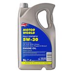 MOTORWORLD Fully Synthetic C3 Engine Oil 5W-30 – Advanced Full Synthetic Motor Oil for Petrol & Diesel Engines, Low SAPS, ACEA C3 & API SP Approved – 5L