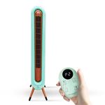 CHILLBUDDY- Unique Capsule Design with Rose Gold Finish, Bladeless Tower Fan, Remote control, LED Display,9 HourTimer,3 Wind modes,86cm,Whisper Quiet 70° Oscillation,45W Low Power Consumption GREEN