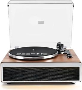 SeeYing Bluetooth Vinyl Record Player with Speakers