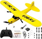 Ouhgnoh RC Airplane 2.4GHz Remote Control Airplane Gyro Easy to Fly Birthday for Beginner Kids Boys (Yellow)