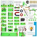 Sntieecr STEM Physics Electric Circuit Learning Starter Kit, Science Lab Basic Electricity Magnetism Experiment Education Kits for Junior Senior High School Students Electromagnetism Exploration