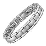 Willis Judd New Mens Golf Titanium Magnetic Therapy Bracelet in Velvet Box with Free Link Removal Tool