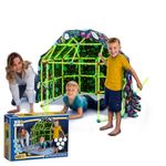 Big Minds - Den Building Kit Glow In The Dark | Fort Building Kits For Kids | Construction Toys Stem 130 Piece | Den Making Kit Infinite Shapes | Den Making Kit | 5 Year Old Girls Gifts |