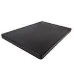 Restaurant Thick Plastic Cutting Board, NSF, FDA Approved - 18 x 12 x 1 Inch (18 x 12 x 1 Inch (Black))