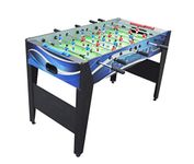 Hathaway Allure 48-in Foosball Table, & Blue, 48.5" L x 24" W x 31" H, Black