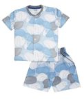 3BROS Baby Boys & Baby Girls Pure Cotton Clothing Set Half Sleeves T-shirt with Shorts Matching Pants (White) (12-18 Months) | JB20HS6027_203_20