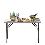 Neo Folding Table Portable Fold Up Tables Camping Garden Party BBQ Dinner Buffet Picnic (4 Foot)