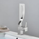 Plantex Pure Brass Basin Mixer Tap Hot & Cold| Single Lever Pillar Cock Water Tap for Wash Basin| Deck Mount-(Chrome)