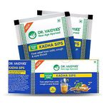 Dr. Vaidya's Kadha Sips | Relieves Cold, Cough & Sore Throat Symptoms | Turmeric, Tulsi & Sunth Boost Immune System | (30 Sachets) - Pack of 1