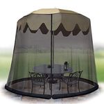 Ideaworks-Outdoors Umbrella Table Screen -Blk