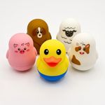 TensCare Farm Friends Baby Bath Toys 5-Pack – Duck, Sheep,Cow, Dog, Pig Floating Water Temperature Thermometer, LCD & Red Hot-Alert LED, BPA-Free Silicone, Long Lasting Battery Toy
