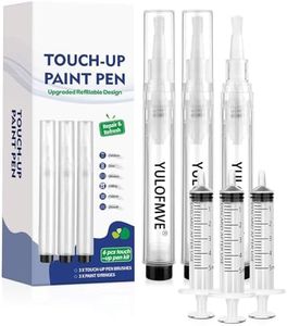 Fillable Touch Up Paint Pen Brush, 3 Pcs Paint Pen for Wall Touch Up, Refillable Paint Pens for Walls, Wood Floors, Cabinets, Windows, Doors (6 Pcs(Pack of 1))