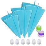 Cake-Decorating-Supplies Reusable Silicone Pastry Bags - 6 Pack Piping Bags Frosting Bags 12 inch 14 inch 16 inch