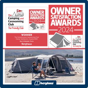 Berghaus 9-Man Air Tent, Grey – Kepler Family Camping Shelter