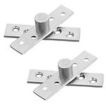 2 Pcs Center Pivot Hinges 360 Degree Rotation Door Pivot Hinges Durable Stainless Steel Hidden Hinges for Door Cabinet Window