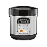 Hamilton Beach Compact Multi Cooker, 1.5 Quart, with Rice Cooker, Egg Cooker, Slow Cooker, Food Steamer and Cereal Functions, 37524