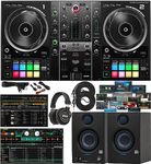 Hercules DJControl Inpulse 500 2-Channel USB DJ Controller Bundle with Eris 3.5BT Bluetooth Studio Monitors, Built-in Audio Interface – Complete Home DJ & Studio Magic Plug-in Suite Software Setup