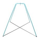 SkyBound Heavy Duty Metal Swing Set Frame - Metal Swing Stand for Kids and Adults - Supports up to 440 LBS - Fits for Most Saucer Swings and Tree Swings - Great for Indoor and Outdoor Activities