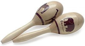 Stagg MRW-23 AFRICA Wooden 23cm Maracas, Africa Graphic