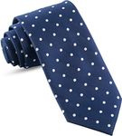 LUTHER PIKE SEATTLE Handmade Ties For Men: Woven Tie Mens Ties: Standard & Thin Mens ties, Solid Color & Dots Neckties