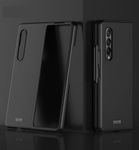 Case Creation Rubber Back Case For Samsung Z Fold 3 (2022),Samsung Galaxy Z Fold 3 2022 (6.7-Inch) Matte Finish Back Case Cover Guard Color - Dark Black