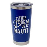 Nautical Gifts for Women, Funny Sailing Gift, 20oz Travel Coffee Mug for Men, Boating Accessories