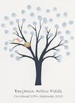 Christening Fingerprint Tree - Personalised Christening Keepsake Alternative To A Guest Book