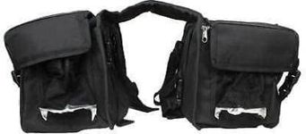 ARTHLAKSH 60Ltr Both Side Motorcycle Saddle Bag Both Side | Dual Side Touring Luggage Bag | Waterproof Heavy Duty | Universal Fit for RE All Bikes Meteor, Classic, Hunter (Black Saddle 60Ltr)