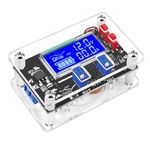 DROK DC Buck Module, Adjustable Buck Converter Step Down Voltage Regulator 6V-32V 30V 24V 12V to 1.5-32V 5V 5A LCD Power Supply Volt Reducer Transformer Module Board with USB Port Protective Case