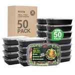 jake.secer 38oz Meal Prep Containers Reusable, 10 Pack Extra-Thick Disposable Storage Containers with Lids, Bpa-Free To Go Food Container, Plastic Take Out Lunch Containers, Microwave, Freezer Safe