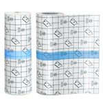 2 PCS 6 Inch x 5.4 Yard Waterproof Bandages Transparent Film, Clear Adhesive Bandages Shower Shield Dressing Tape for Tattoos Aftercare Swimming