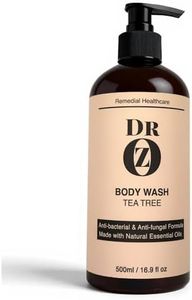 Dr Oz AntiBacterial Antifungal Body Wash with Tea Tree - For Acne, Folliculitis, Jock itch, Athletes foot, Body odor and Ringworm. For Healthier Skin. 500ml