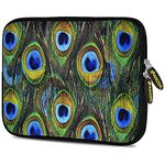 Amzer 7.9-10.5" Designer Neoprene Sleeve Case for iPad/Tablet/e-Reader and Notebooks, Peacock Feather (AMZ5258105)