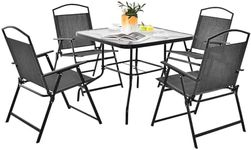 COSTWAY 5/6 Piece Folding Patio Bis
