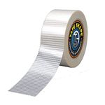 VL 1 Roll Strong Cross Weave Reinforced Tape Transparent Bi-Directional Filament Strapping Tape Fiberglass Reinforced Tape Heavy Duty Packing Tape for Packaging Parcel (1 Roll, 50mm x 50m)