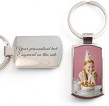 Personalised Photo Keyring, Engrave