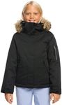 Roxy Girls Meade DryFlight Snow Jacket, 12/Large, True Black