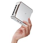 KAMRUI Essenx E2 N150 Mini Pc, Micro pc 16GB DDR4 512GB SSD Mini Computers, Twin Lake-N N150 (Βeat N100, up to 3.6GHz), HDMI+DP1.4 Dual 4K UHD,Gigabit Ethernet,WiFi,BT/Home/Office