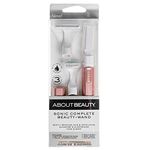 About Face Beauty Sonic Complete Beauty-Wand, Facial Razor & Exfoliator, Includes 3 Blades, Pink