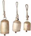 Eximious India Rustic Christmas Cow Bells for Decoration – Antique Metal Jingle Bells for Tree, Wreath, & Holiday Decor