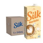 SILK Barista Oat Milk - Frothable - 6 Pack - 946ml - Plant-Based Beverage - Dairy-Free - Vegan - Shelf Stable - Non-GMO